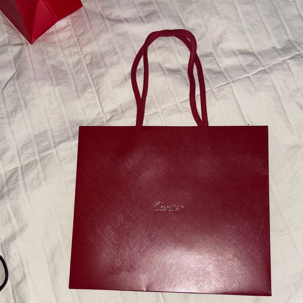 Cartier Deep Red gift bag
